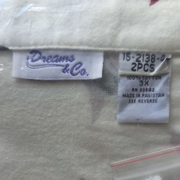 Lane Bryant Dreams & Company Scotty Dog Print Christmas Cotton Pajamas Size 3X - Picture 4 of 6